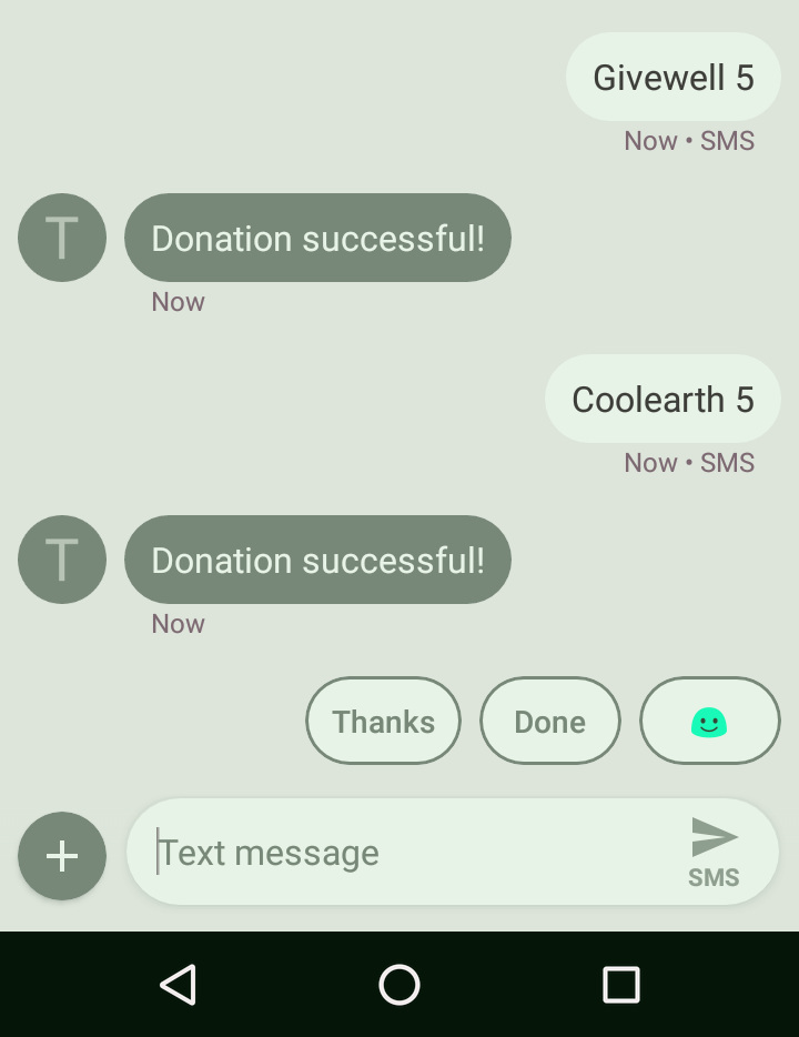Donation text